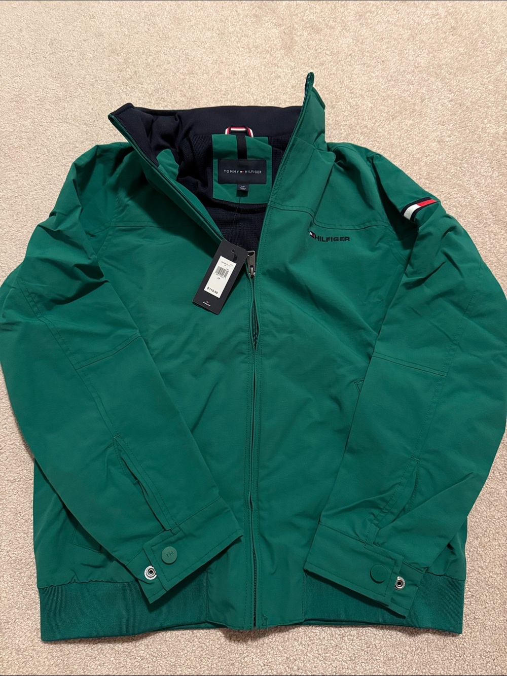 NWT Men’s Tommy Hilfiger Jacket with Foldable Hood